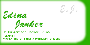 edina janker business card